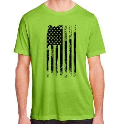 Distressed Usa America Flag Gift Adult ChromaSoft Performance T-Shirt