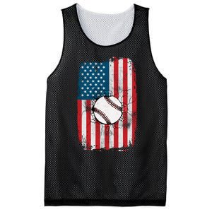 Distressed USA American Flag Baseball Mesh Reversible Basketball Jersey Tank