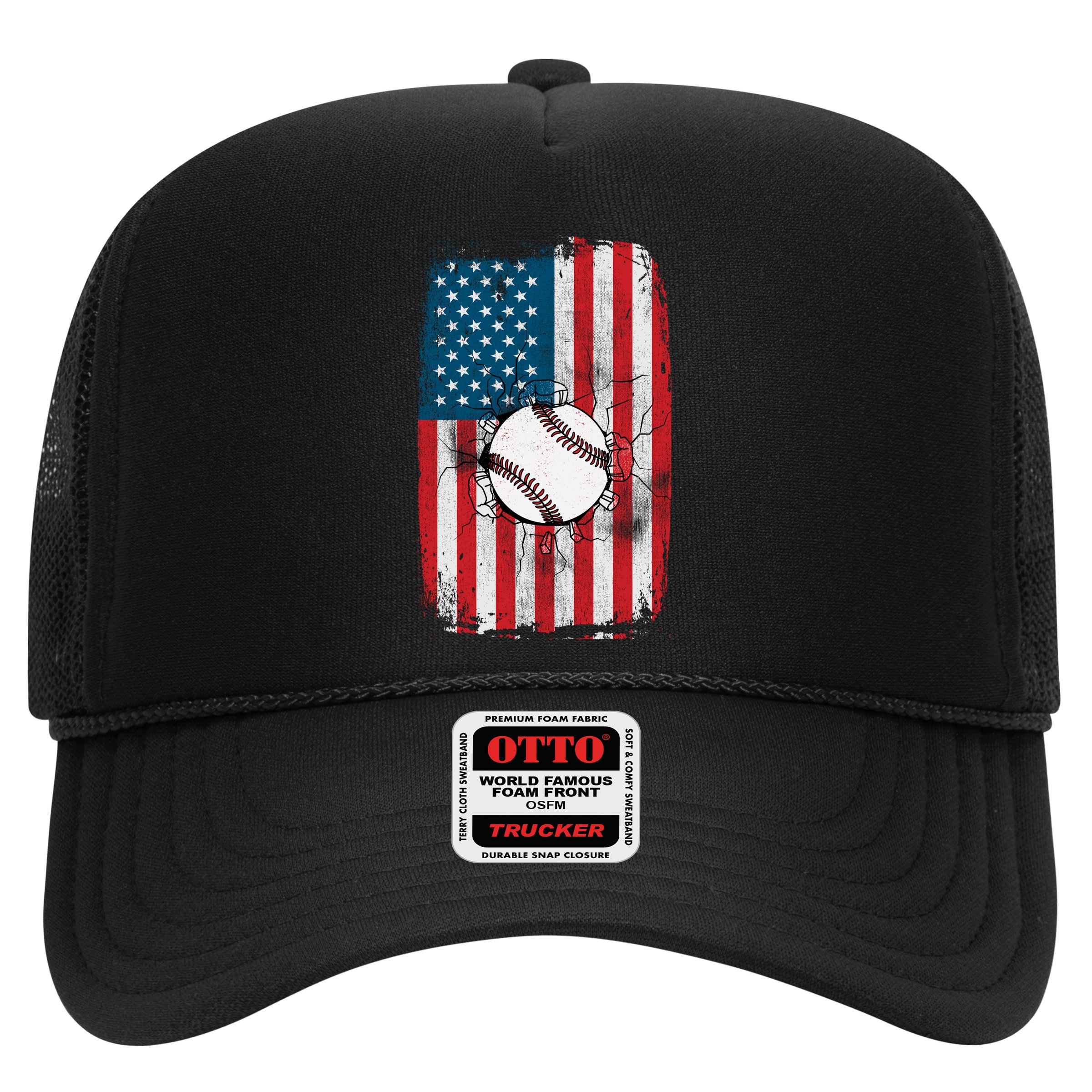 Distressed USA American Flag Baseball Hat