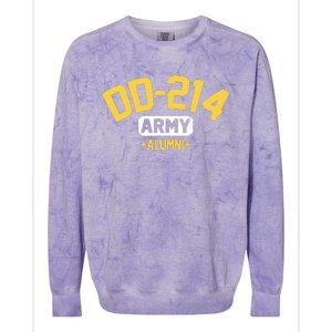 DD214 US Army Alumni Long Sleeve Colorblast Crewneck Sweatshirt