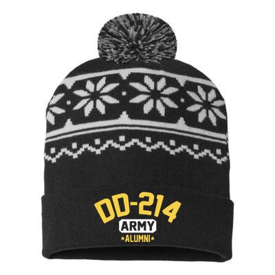 DD214 US Army Alumni Long Sleeve USA-Made Snowflake Beanie