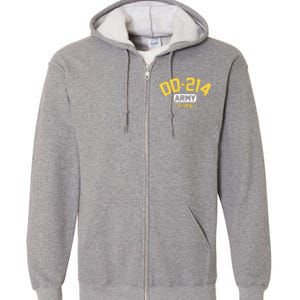 DD214 US Army Alumni Long Sleeve Full Zip Hoodie