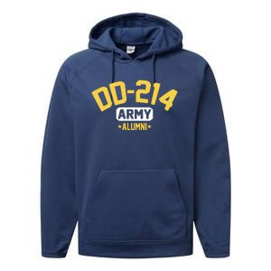 DD214 US Army Alumni Long Sleeve Performance Fleece Hoodie