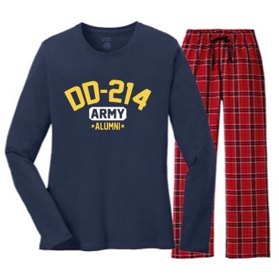 DD214 US Army Alumni Long Sleeve Women's Long Sleeve Flannel Pajama Set 