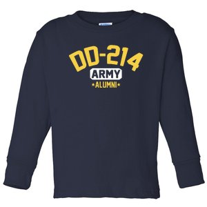 DD214 US Army Alumni Long Sleeve Toddler Long Sleeve Shirt