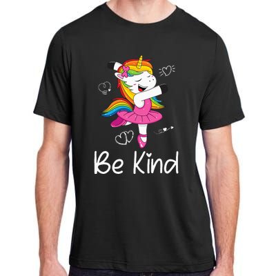 Dancing Unicorn Be Kind Anti Bullying Unity Day Orange Adult ChromaSoft Performance T-Shirt