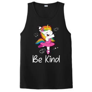 Dancing Unicorn Be Kind Anti Bullying Unity Day Orange PosiCharge Competitor Tank