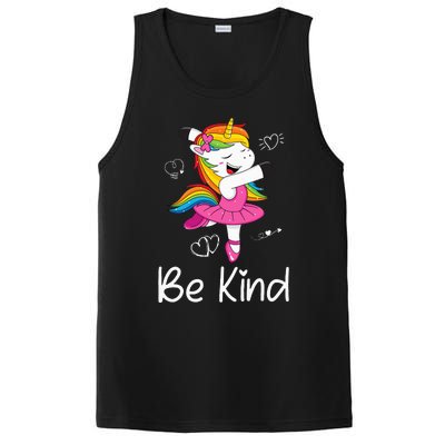 Dancing Unicorn Be Kind Anti Bullying Unity Day Orange PosiCharge Competitor Tank