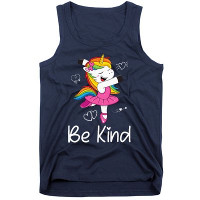 Dancing Unicorn Be Kind Anti Bullying Unity Day Orange Tank Top