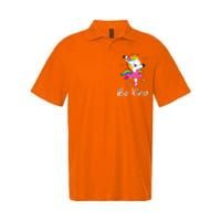 Dancing Unicorn Be Kind Anti Bullying Unity Day Orange Softstyle Adult Sport Polo