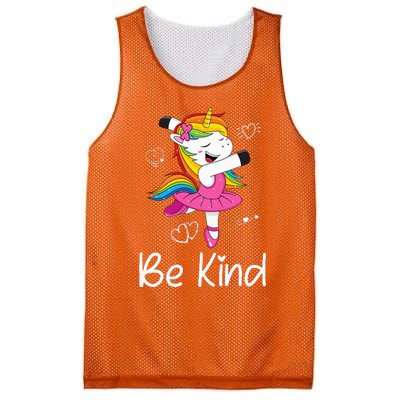 Dancing Unicorn Be Kind Anti Bullying Unity Day Orange Mesh Reversible Basketball Jersey Tank