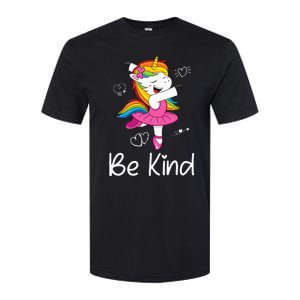 Dancing Unicorn Be Kind Anti Bullying Unity Day Orange Softstyle CVC T-Shirt