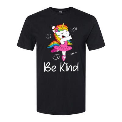 Dancing Unicorn Be Kind Anti Bullying Unity Day Orange Softstyle CVC T-Shirt