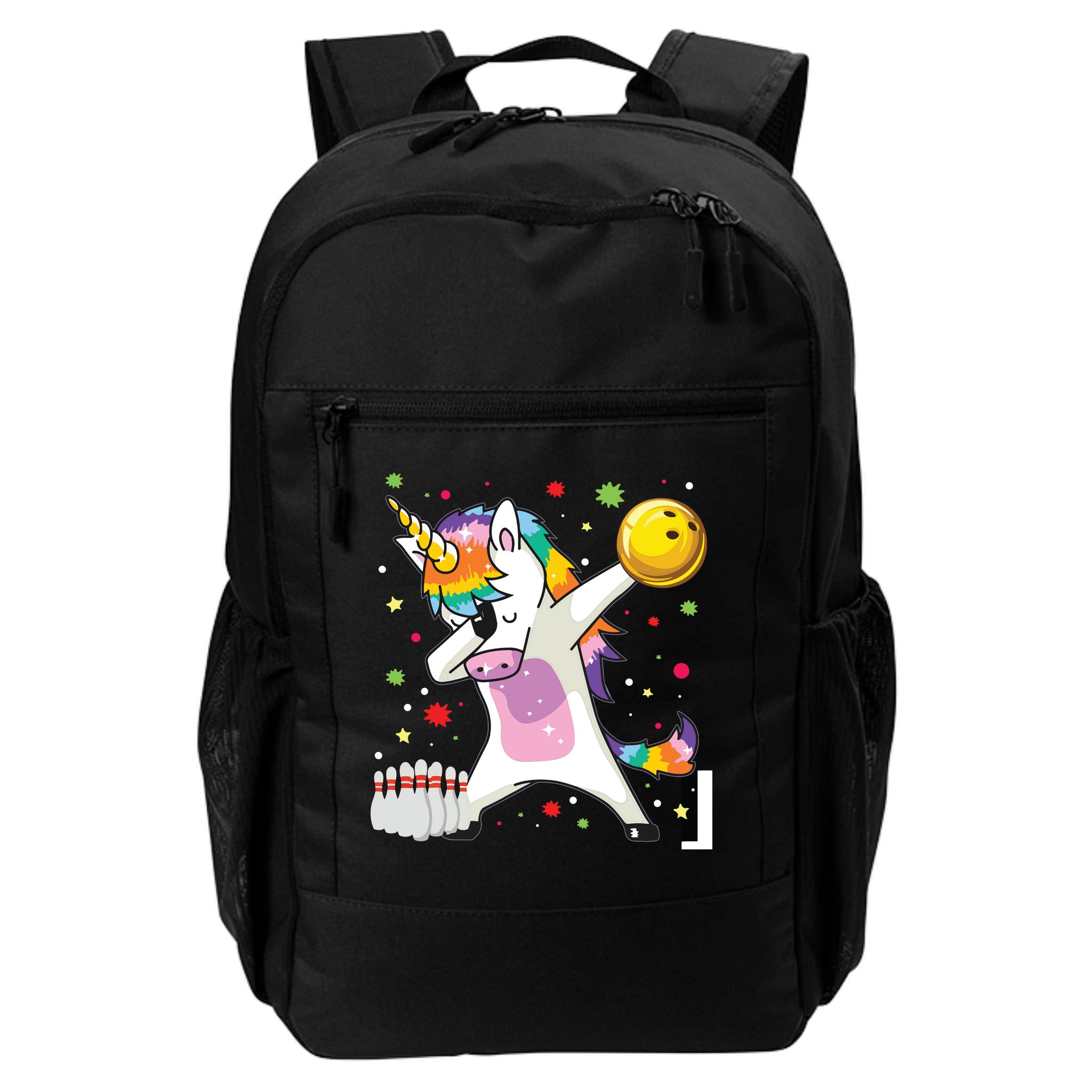 Dabbing Unicorn Bowling Funny Bowling Backpack