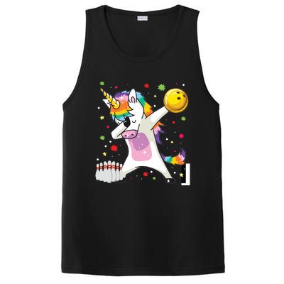 Dabbing Unicorn Bowling Funny Bowling PosiCharge Competitor Tank