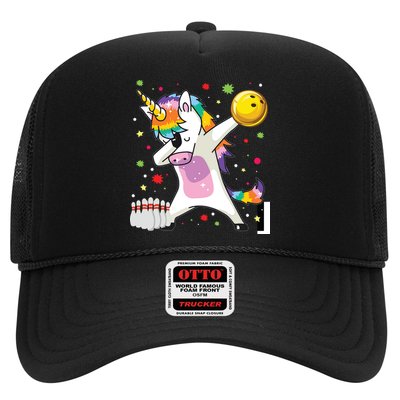 Dabbing Unicorn Bowling Funny Bowling Trucker Hat