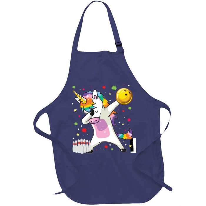 Dabbing Unicorn Bowling Funny Bowling Apron