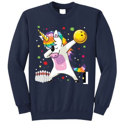 Dabbing Unicorn Bowling Funny Bowling Sweatshirt