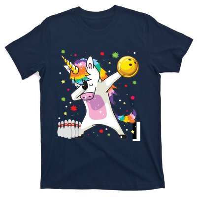 Dabbing Unicorn Bowling Funny Bowling T-Shirt