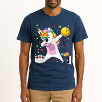 Dabbing Unicorn Bowling Funny Bowling Tall T-Shirt