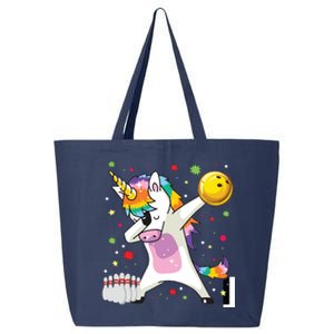 Dabbing Unicorn Bowling Funny Bowling 25L Jumbo Tote