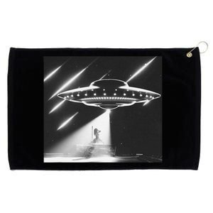 Down Ufo Bad Alien Funny Grommeted Golf Towel