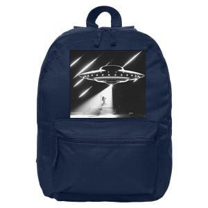 Down Ufo Bad Alien Funny 16 in Basic Backpack