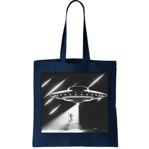 Down Ufo Bad Alien Funny Tote Bag