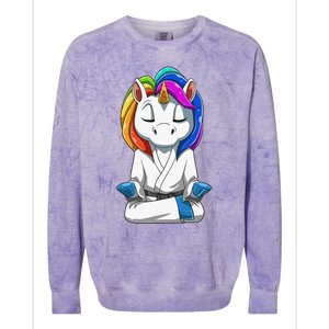 Dabbing Unicorn Brazilian Jiu Jitsu Mom Tee BJJ Colorblast Crewneck Sweatshirt