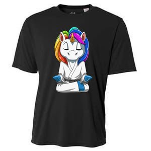 Dabbing Unicorn Brazilian Jiu Jitsu Mom Tee BJJ Cooling Performance Crew T-Shirt