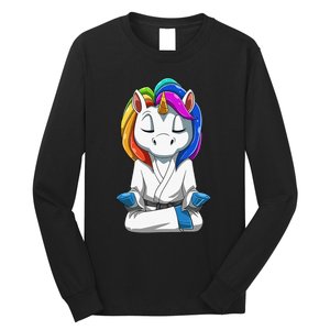 Dabbing Unicorn Brazilian Jiu Jitsu Mom Tee BJJ Long Sleeve Shirt