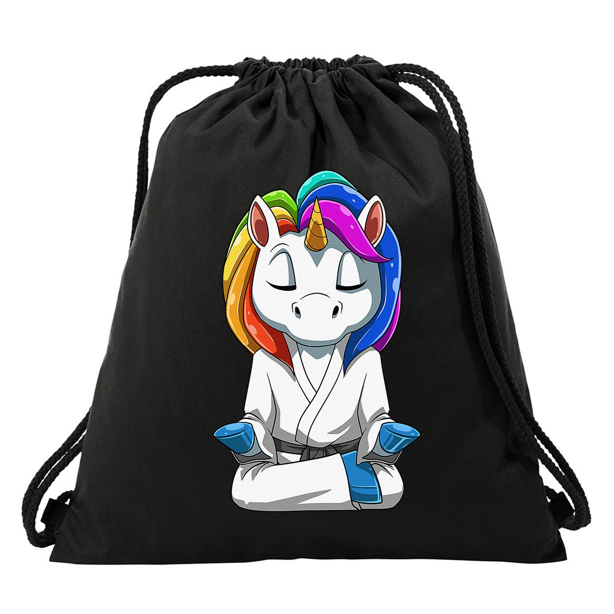 Dabbing Unicorn Brazilian Jiu Jitsu Mom Tee BJJ Drawstring Bag