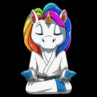 Dabbing Unicorn Brazilian Jiu Jitsu Mom Tee BJJ Drawstring Bag