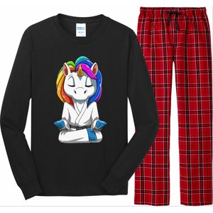 Dabbing Unicorn Brazilian Jiu Jitsu Mom Tee BJJ Long Sleeve Pajama Set