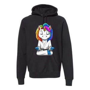 Dabbing Unicorn Brazilian Jiu Jitsu Mom Tee BJJ Premium Hoodie