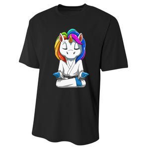 Dabbing Unicorn Brazilian Jiu Jitsu Mom Tee BJJ Performance Sprint T-Shirt