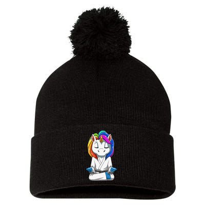 Dabbing Unicorn Brazilian Jiu Jitsu Mom Tee BJJ Pom Pom 12in Knit Beanie
