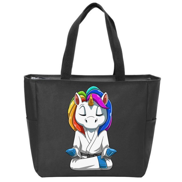 Dabbing Unicorn Brazilian Jiu Jitsu Mom Tee BJJ Zip Tote Bag