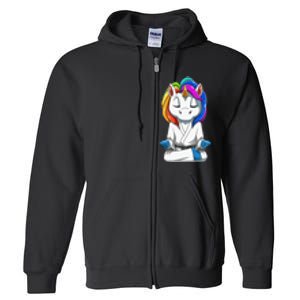 Dabbing Unicorn Brazilian Jiu Jitsu Mom Tee BJJ Full Zip Hoodie