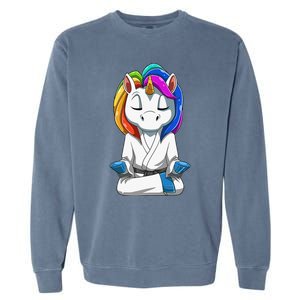 Dabbing Unicorn Brazilian Jiu Jitsu Mom Tee BJJ Garment-Dyed Sweatshirt