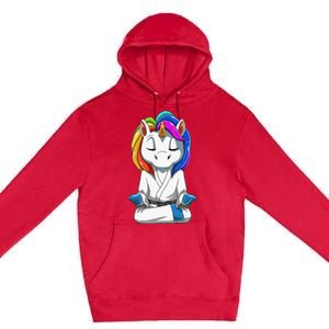 Dabbing Unicorn Brazilian Jiu Jitsu Mom Tee BJJ Premium Pullover Hoodie