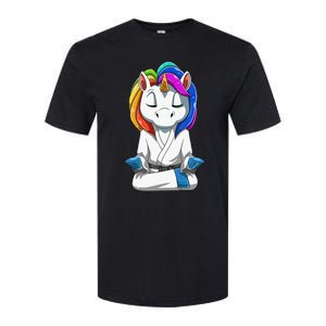 Dabbing Unicorn Brazilian Jiu Jitsu Mom Tee BJJ Softstyle CVC T-Shirt