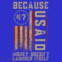 D.O.G.E. Usaid Because Money DoesnT Launder Itself Full-Length Apron With Pockets