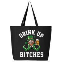 Drink Up Bitches Funny Leprechaun St Patrick's Day 25L Jumbo Tote