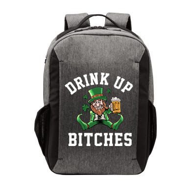 Drink Up Bitches Funny Leprechaun St Patrick's Day Vector Backpack