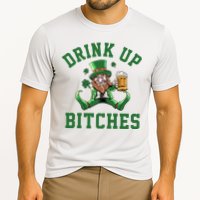 Drink Up Bitches Funny Leprechaun St Patrick's Day Performance Shirt