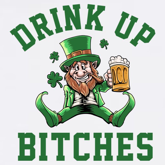 Drink Up Bitches Funny Leprechaun St Patrick's Day Baby Bodysuit