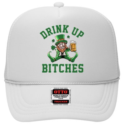 Drink Up Bitches Funny Leprechaun St Patrick's Day Trucker Hat