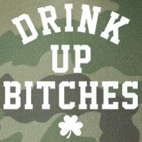 Drink Up Bitches Funny St Patrick's Day Party Legacy Tie Dye Trucker Hat