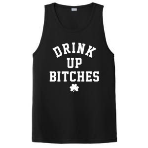 Drink Up Bitches Funny St Patrick's Day Party PosiCharge Competitor Tank